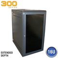 Quest Mfg Wall Enclosure, Front/Rear Access, 31"H x 21"W x 31"D, Black WM3019-16-02D